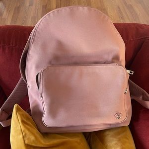 Rose Lululemon backpack.